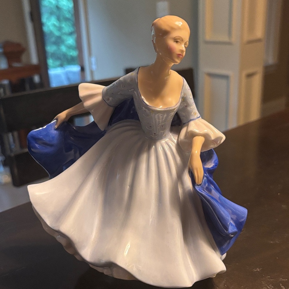 Royal Doulton Dulcie Figurine in White and Pink